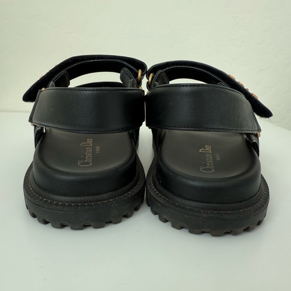 Dior Noir Lambskin Sandals - Picture 4 of 8